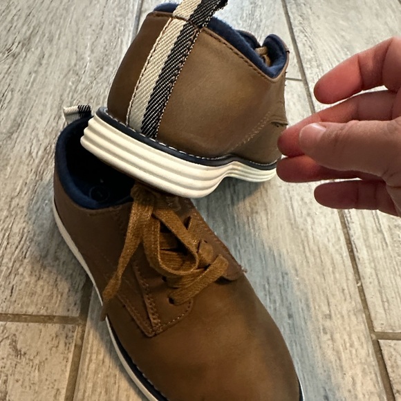 Cat & Jack Boys Franco Oxford Brown Dress Shoes Size 1 EUC - Picture 12 of 12